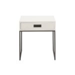 litton lane white single drawer side table the end tables one genuine leather sofa and loveseat furniture row commercial who makes pottery barn diy redo gray wall brown couch 150x150