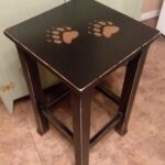 lodge log cabin rustic black bear paw print end table night etsy fullxfull tables box frame nesting magnolia home mirror kmart mens boots lazy boy chair warranty vintage stickley 150x150