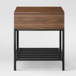 loring side table walnut brown project products small end tables target modern storage system saltman furniture super slim units whalen round garden glass classic vintage square 150x150