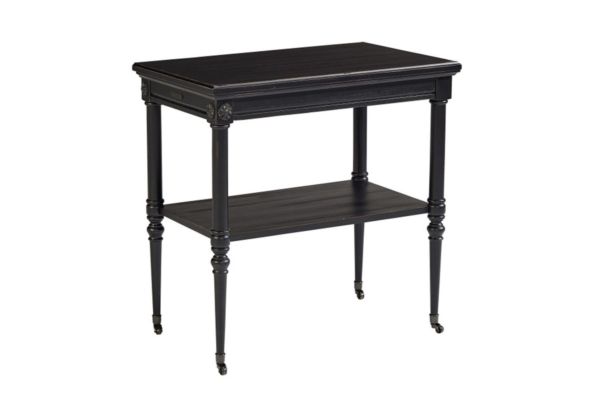 magnolia home petite rosette chimney accent table joanna gaines black end with basket qty has been successfully your cart ethan allen british classics dining chairs broyhill sofa