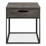magnussen claremont transitional furniture end tables weathered charcoal rectangular table kitchen dining thomasville headquarters are glass tops tempered unfinished entertainment 150x150
