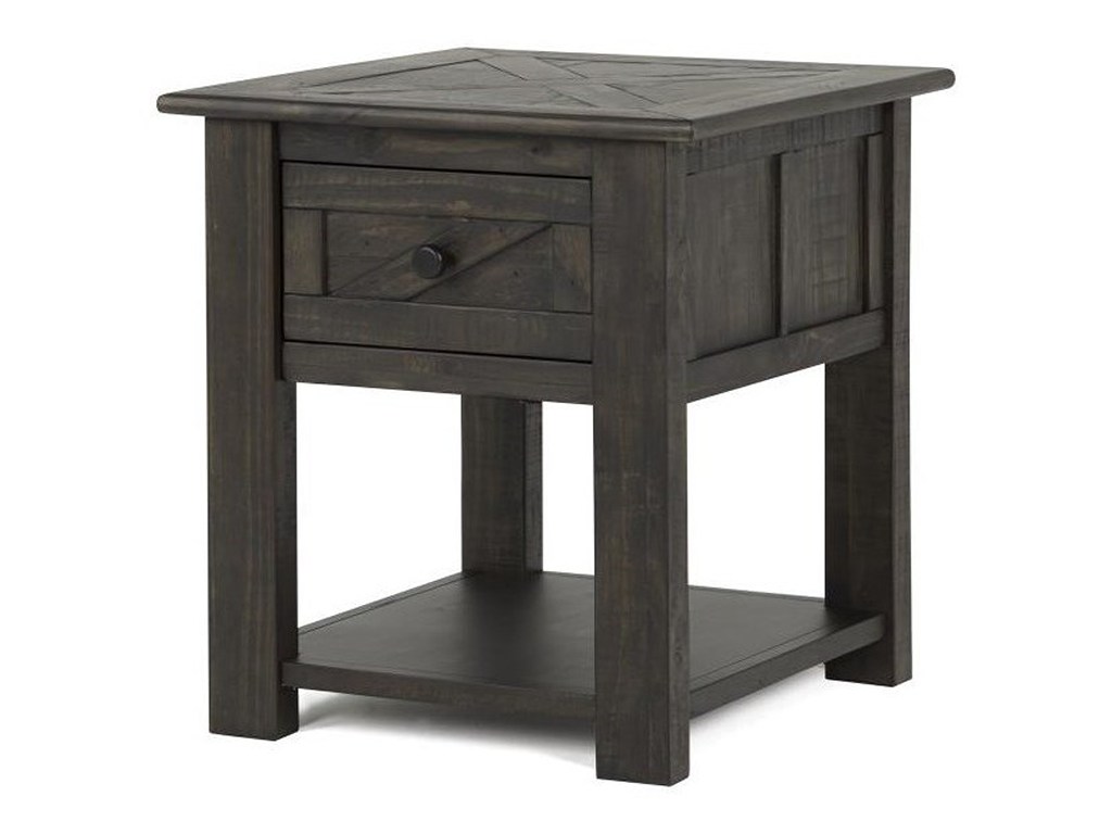 magnussen home garrett rectangular end table with products color furniture tables sliding doors glass top dining small spaces teal chalk paint dresser leather thomasville