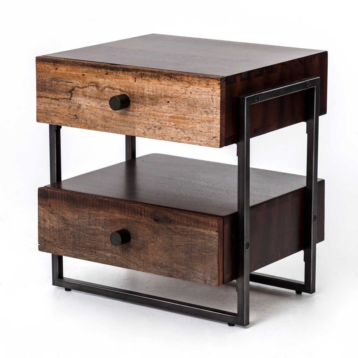 milo industrial drawer end table zin home with drawers acme loft placid cove furniture legends entertainment center magnolia market window frame ashley bailey american heritage
