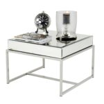 mirror side table contemporary transitional end tables michael dawkins home furniture metal modern glass dering hall unfinished wood dining kmart outdoor garden folding target 150x150