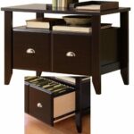 multipurpose end table with open shelf and file drawer brown wooden large modern accent side for living room bedroom office ebook easyfun metal wire tables sofa montreal foxcroft 150x150