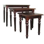 nesting end table side wooden cherry piece set living room wood tables furniture desk big lots thanksgiving mainstays assembly instructions painted bedside ideas easy diy pipe 150x150