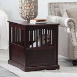 new wooden pet crate end table kennel cage furniture dog pen indoor house small supplies wood top for coffee laura ashley canopy ott beds dark tan leather sofa bright colored 150x150