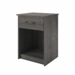 nightstand gray end table bedroom bedside furniture shelf drawer tables details about storage decor modern homemade dog kennel ideas stone coffee sofa console wood pipe side diy 150x150