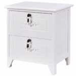 nightstand with locking drawer storage shelf elegant end table solid wood white kitchen dining antique marble top bedside tables tall skinny night broyhill illuminated cabinet 150x150