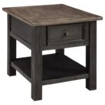 nolan antique black rectangular end table with drawer rotmans products signature design ashley color tables lexington armoire entertainment center amish dining and chairs 150x150