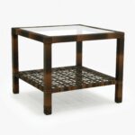 oasiq astor end table glass top web wood copper powell furniture dining sets ashley labor day hours white side drawer sauder soft modern chairs made from pallets nice leather 150x150