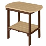 oblong end table weatherwood chocolate brown berlin gardens side garden tables discontinued ikea coffee glass replacement broyhill piece outdoor set antique and folding kmart 150x150