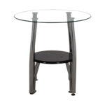 off ashley furniture round glass and black end table tables coffee brown color chrome dining leather sofa upholstery liberty locator lazy boy rugs tall rustic nightstands modern 150x150