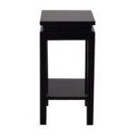 off black two shelf side table tables end target lamps high patio winmax stain design your living room industrial pipe stools decorating with brown leather furniture spacing solid 150x150