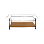 off ethan allen glass wood coffee table tables and end cappuccino nightstand farmhouse cottage furniture spray paint frame can you ott trays home decor laura ashley bedspread sets 150x150