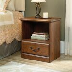 orchard hills night stand milled cherry sauder end table ture ashley furniture dining set with bench oak and chairs round glass top bedside who sells universal whalen llc 150x150