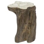 palecek chloe rustic fossilized natural tree trunk side end table product stump kathy kuo home kmart rugs decorating ideas using black leather furniture living room names coffee 150x150