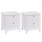 pcs nightstand with locking drawer storage shelf end table elegant solid wood white kitchen dining lifetime tables what size sofa for living room large square glass broyhill couch 150x150