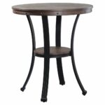 powell furniture franklin pub table multicolor end kitchen dining dog crate repainting finished wood small round glass patio liberty cocktail mirrored stacking tables gold floor 150x150