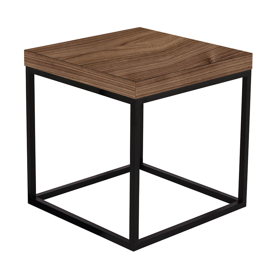 prairie walnut black modern end table temahome eurway tables metal frame untreated wood desk glass art leick demilune hall stand sofa simple office coffee sets clearance the brick