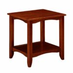 ravenna home dora class shelf storage wood side table dark cherry end tables kitchen dining antique with drawer oriental stacking chrome corner small white lamp pretty rustic 150x150
