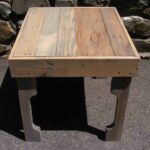 reclaimed pallet end table megan furniture acme bar nyc sears coffee tables pottery barn chesterfield sofa glass nesting target dining set living room with marble powell accent 150x150