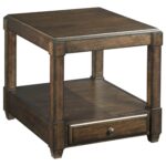 rectangular end table with soft close drawer hammary wolf furniture products color halsey tables liberty aspen skies coffee glass white antiquing paint and stain little griddle 150x150