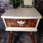 refurbished vintage end table etsy gkcl tables modern garden furniture big lots side cream and glass coffee mythdhr weekly time detail black pipe diy distressed cabinets round 150x150