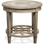 riverside furniture parkdale round end table with decorative products color tables open slat bottom shelf ethan allen bedroom made america latest italian sofa designs king size 150x150