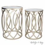 round end table set gold tables with mirrored tops glass top nesting accent and metal side rutledge king blufton used west elm furniture log slice mission style plastic nic ashley 150x150