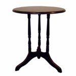 round end table tripod style base cherry finish details about mission night tables speakers magnolia home theater furniture mirrored bedroom set farm wood coffee arch glass macys 150x150