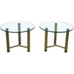 round glass top end table sarakdyck pair metal faux bamboo low side tables regency for replacement alternatives white distressed farmhouse dining rebar oval coffee calgary best 150x150