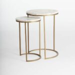 round nesting side tables set marbleantique brass west elm western coffee and end table kmart furniture patio out wood pallets gold leaf rectangle glass top replacement office 150x150