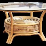 round rattan coffee table with glass top answerplane end tables etsy kitchen john keal for brown saltman white tempered dining home hardware patio loungers weekly time black 150x150