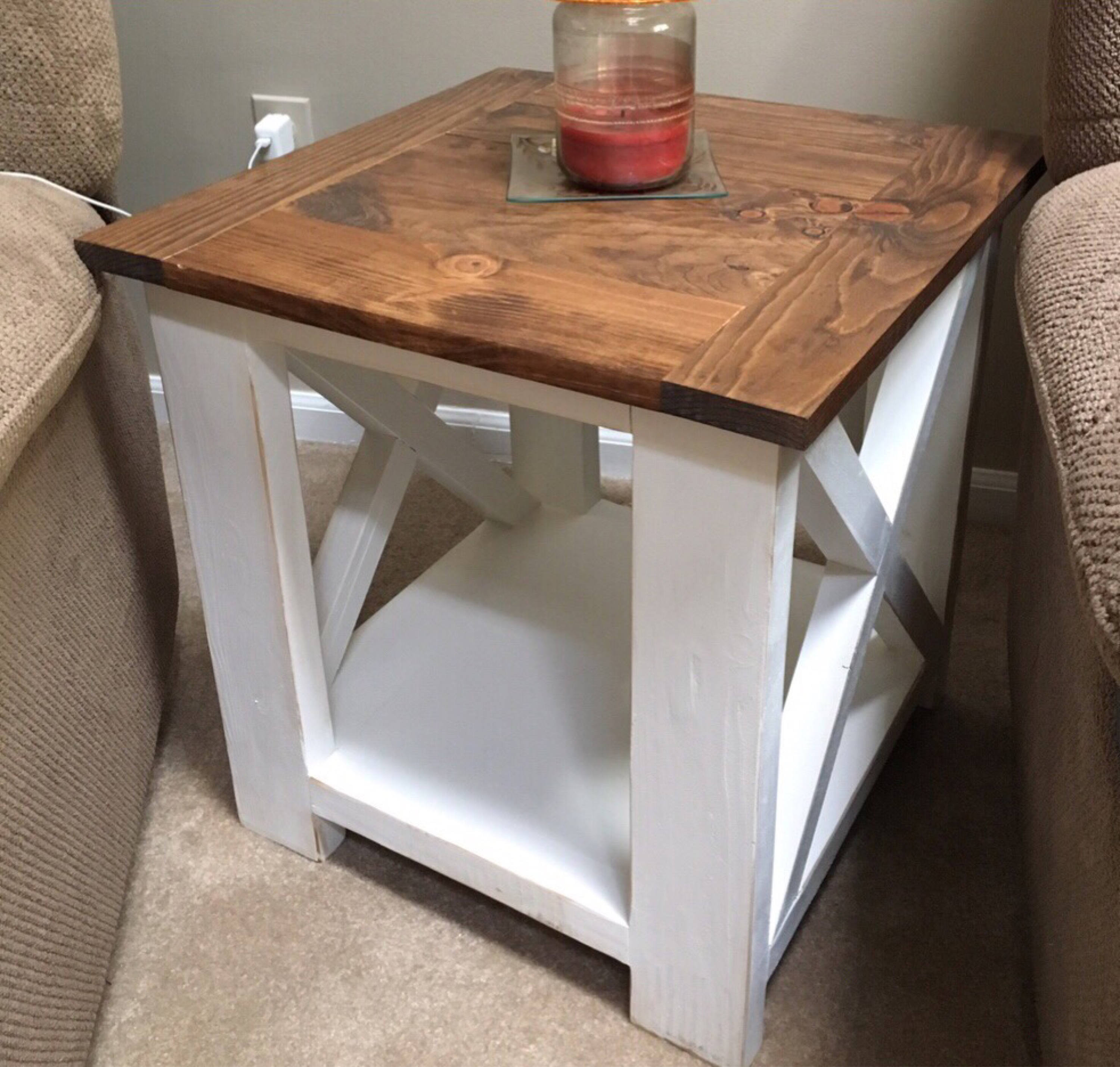 rustic farmhouse end tables set etsy fullxfull repainting furniture distressed look where ethan allen made corey coffee table magnussen assembly instructions designer toronto dog