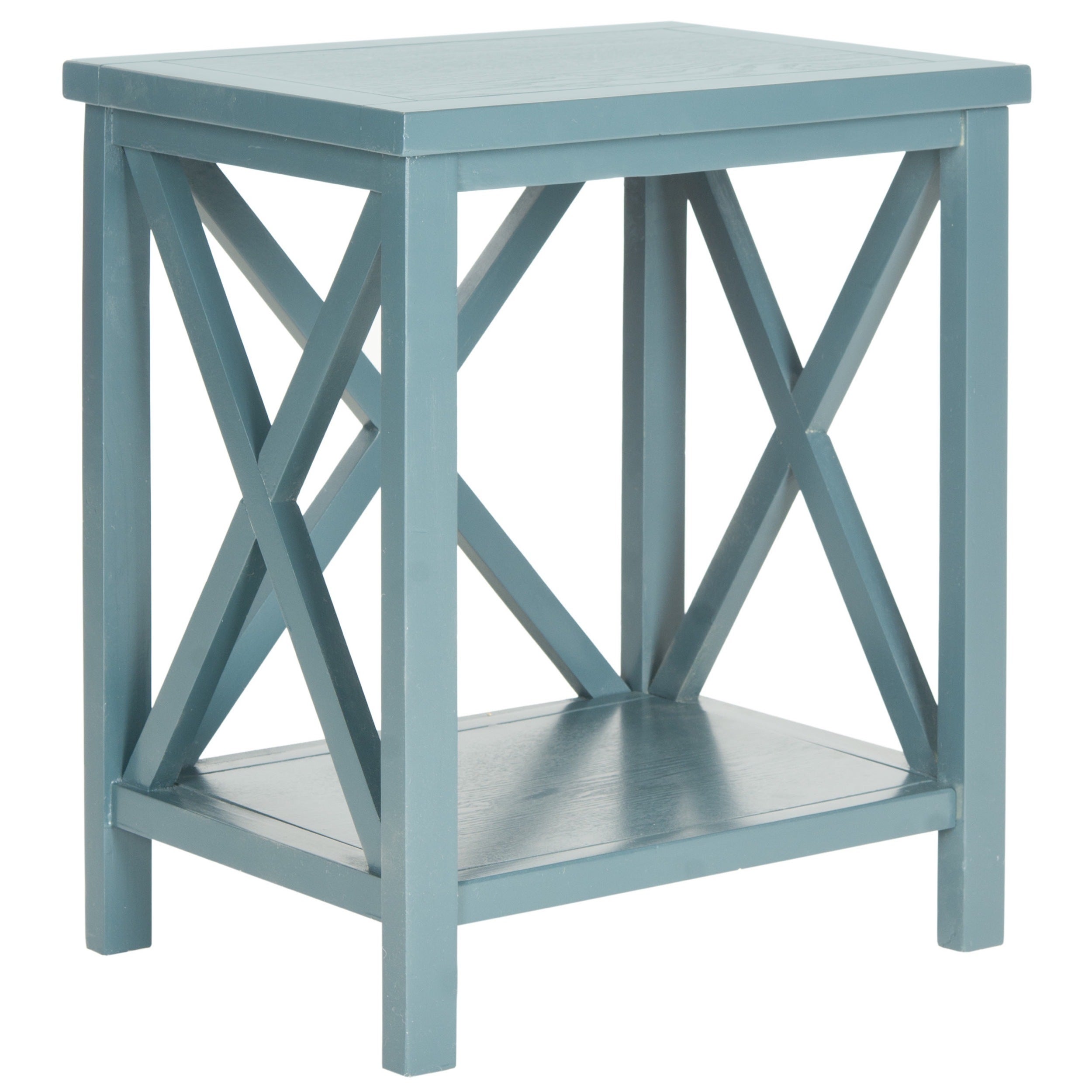 safavieh candence teal cross back end table free shipping today cube side small skinny tall accent with drawer couch tables fire pit and chairs thin riverside bedroom sets ethan