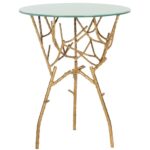 safavieh tara gold and white glass top end table the home tables with mission style long thin side round marble coffee magnolia furniture retailers patio fire ashley hours sunday 150x150