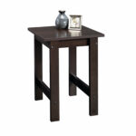 sauder beginnings side table cinnamon cherry spin prod kmart furniture end tables what color rug goes with dark brown raw wood kitchen glass when does the calendar start chocolate 150x150