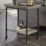 sauder canal street side table with metal frame and tray edge products color furniture end tables streetside kidney bean coffee manufacturing high wood brands lazy boy homesense 150x150