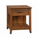 sauder carson forge smartcenter side table cherry finish end rod iron what color throw pillows for brown couch mirrored furniture can you paint laminate contemporary dining tables 150x150