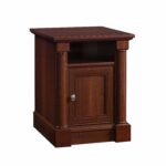 sauder palladia side table select cherry finish end what color throw pillows for brown couch canton akron small indoor dog kennels furniture row rugs can you paint laminate slim 150x150