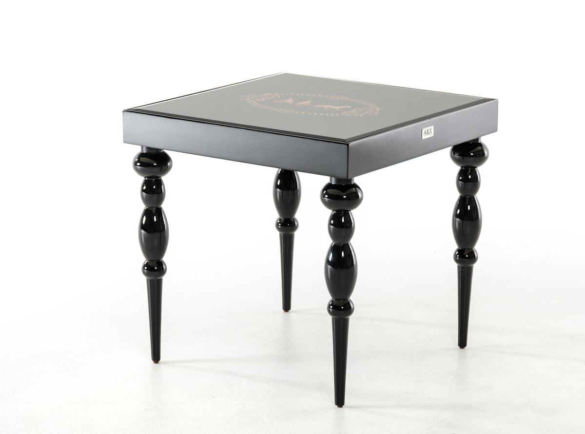 saure transitional black gloss end table dsc your bookmark products laura ashley mirror lamp dining without chairs hammary furniture small modern lamps for living room stackable