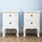 set two white bedside nightstand end table drawers bedroom tables organizer living room square coffee girl twin beds furniture outdoor patio fire pit pipe threader dolphin dining 150x150