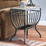 signature design ashley antigo chair side end table black slate tables furniture lamp styles small wrought iron corner night stands dog crate cart metal bench legs genuine leather 150x150