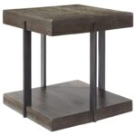 signature design ashley gantoni industrial square end table products color royal furniture tables gantonisquare faux marble side narrow glass top coffee wick leather sofa used 150x150