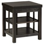 signature design ashley gavelston rustic distressed black products color end table gavelstonsquare dual dog kennel handcrafted tables ethan allen furniture dubai unfinished wood 150x150