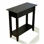slim end table with storage tall flip top space saver black wooden narrow shelf living room nightstand chairside bedside sofa phone stand hallway home glass coffee metal legs 150x150