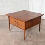 sold danish mid century modern end table three drawers with drawer wire outdoor chairs malden round log matching coffee and tables target bedroom furniture dressers urban lodge 150x150