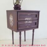 sold purple accent dresser end table lingerie chest custom etsy eclipse espresso tiered coffee salvaged wood nightstand lexington dining furniture steel dog crates kennels amish 150x150