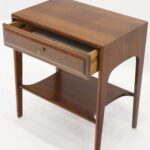 solid cherry one drawer end table nightstand mid century modern for img tables sauder furniture free shipping contemporary with drawers coffee and seats oak bradford riverside 150x150